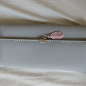 Gray Faux Leather Wallet